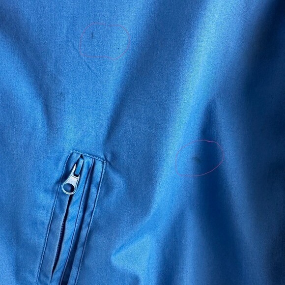 Vintage 80s/90s Men's‎ XL Blue Bomber Jacket Classic Grandpa Streetwear Haband - Picture 15 of 16